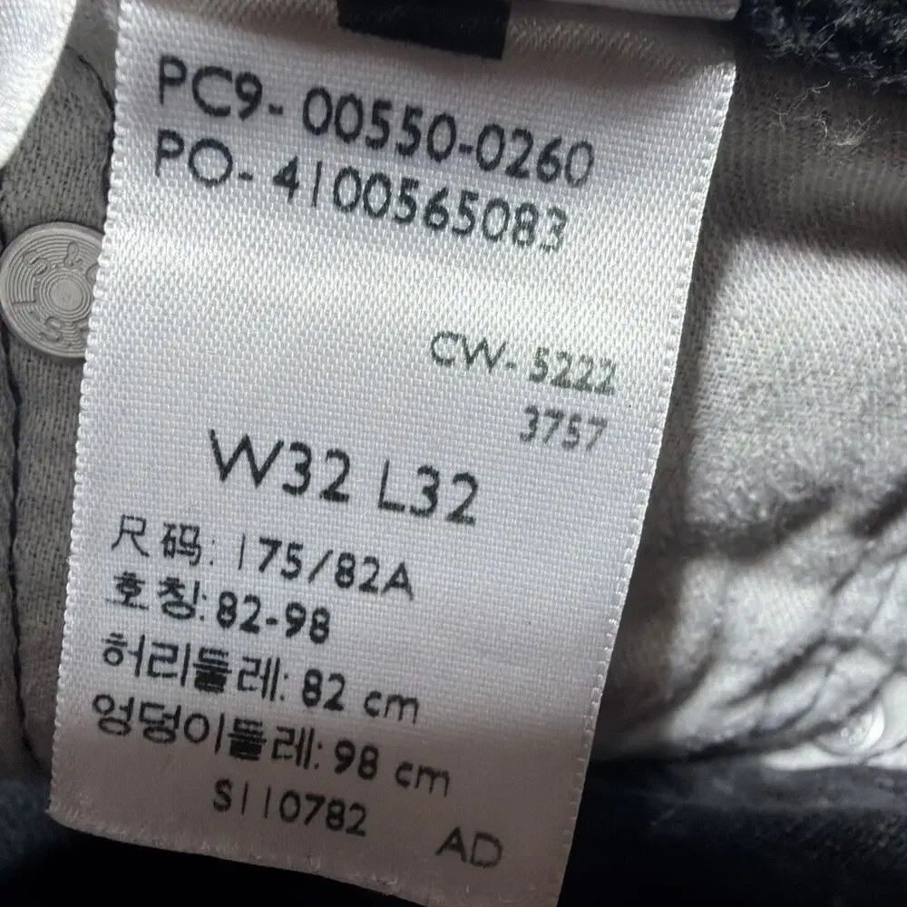 Levi's 550 Jeans Men 32x32 Black Relaxed Fit Denim Cotton Actual 31x30